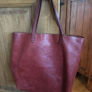 Madewell The Transport large burgundy good used